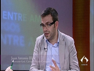 Debate Juan Antonio Illán, María Vera y Rafael Hostenc, de Cáritas 1